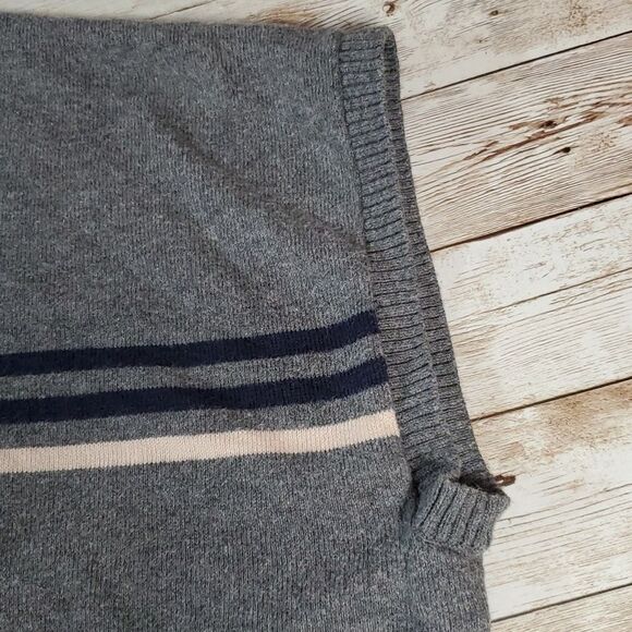 Eddie‎ Bauer Sleeveless Open Kimono Sweater Vest Poncho Shrug Grey Blue Small - Picture 5 of 8